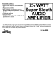 2 1/2 Watt Super Sleuth Audio Amplifier